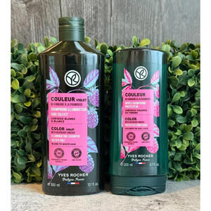 Yves Rocher Color Violet with Raspberry Vinegar  Shampoo & Conditioner Set